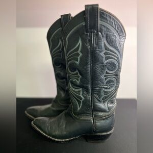 Leather Biltrite Cowgirl Western Rodeo Blackout Boots